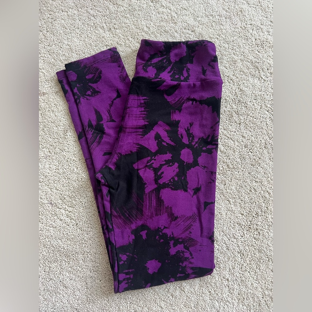 Lularoe Tween Floral Patterned Leggings